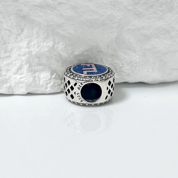 Pandora Ft. Lauderdale FTL City Night Scene Bead Charm S925 Silver Charm - Picture 2 of 3